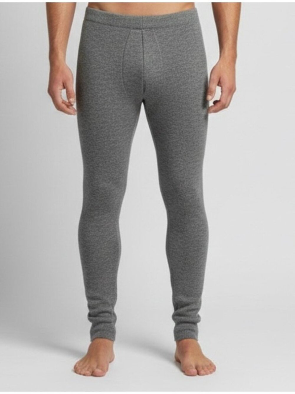 Vintage Gray Wool Long Johns - Small / Medium